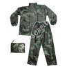 Pláštěnka nepromokavý 2-dílny komplet PVC Woodland Camo