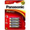 Baterie Panasonic AAA 1,5V LR03 mikrotužkové alkalické