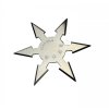 Vrhací (házecí) hvězdice ninja 6 shuriken chrom