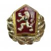 Odznak LEV ČSLA na čepici MV zlatavé lemování (listové okruží)