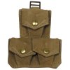Trojsumka pouzdro na munici bavlněné M37 Webbing WWII Velká Británie originál