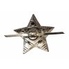 Odznak AČR pěticípá hvězda stříbřitá velká 19mm
