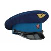 Brigadýrka Rusko tmavě modrá modrý lem plastový podbradník