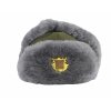 Beranice (ušanka) čepice 97 zimní šedá kožešina originál AČR