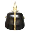 Německá kožená Pruská helma (přilba) důstojníka Pickelhaube Repro