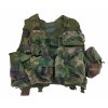 Taktická modulární vesta molle s kapsami Oliv/DPM Woodland Holandsko originál