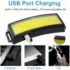 Svítilna čelovka LED COB 300lm nabíjecí USB