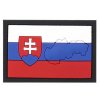 Nášivka vlajka hranice Slovensko 3D PVC velcro barevná trikolora
