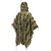 Pončo maskovací hejkal LEAF GHILLIE PONCHO® US Woodland Helikon PO-LFH-PO-03
