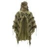 Pončo maskovací hejkal LEAF GHILLIE PONCHO® US Woodland Helikon PO-LFH-PO-03