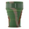 Silikonový skládací kelímek s víčkem ARMY 350ml Cattara