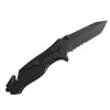 Nůž Kandar N-193 zavírací záchranář USMC černý polovystřelovací