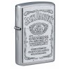 Sada placatka Jack Daniel's® & zapalovač Zippo® Satin Chrome