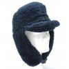 Čepice námořní ušanka zimní s kožešinou modrá Holandsko originál