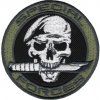 Nášivka lebka Special Forces D-58 suchý zip velcro