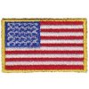 Nášivka vlajka USA barevná malá velcro C-23sz suchý zip