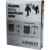 Vrhací ocelová kotva s lanem skládací Ninja Grappling Hook & Rope Kombat® Tactical
