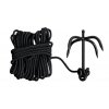 Vrhací ocelová kotva s lanem skládací Ninja Grappling Hook & Rope Kombat® Tactical