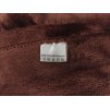 Deka přikrývka Fleece mikrovlákno 150x200 cm tmavě hnědá