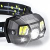 Čelovka se senzorem 1200lm LED Cree Xpe+COB nabíjecí USB