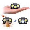 Čelovka se senzorem 1200lm LED Cree Xpe+COB nabíjecí USB