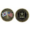 Pamětní ražená mince smalt USAG HUMPHREYS SOUTH KOREA