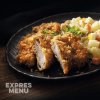 Vepřové řízky s bramborovým salátem KM (1 porce 400g) EXPRES MENU