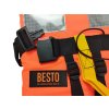 Záchranná hasičská plovací vesta oranžová BestoLux Gulf XT 150N Life Jacket Orange Holandsko