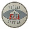 Nášivka civilní obrany gumová OC Obrona Cywilna Polsko originál