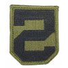 Nášivka vyšívaná Druhá armáda 2th Second Army US originál