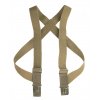 Šle elastické kšandy s háčky hnědé model US M-1950 Suspenders Coyote Mil-Tec® 13189005