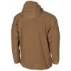 Bunda taktická s kapucí hnědá Fleece Jacket Tactical Coyote MFH® Adventure 03861R