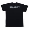 Triko s bílým potiskem SECURITY černé