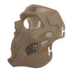 Maska celoobličejová lebka hnědá Skull Messenger Mask Coyote Kombat® Tactical