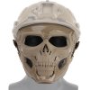 Maska celoobličejová lebka hnědá Skull Messenger Mask Coyote Kombat® Tactical