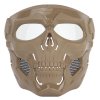 Maska celoobličejová lebka hnědá Skull Messenger Mask Coyote Kombat® Tactical