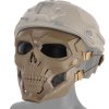 Maska celoobličejová lebka hnědá Skull Messenger Mask Coyote Kombat® Tactical