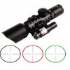 Taktický puškohled LS 3-10 x 42E podsvícený kříž s laserem montáž 20 mm