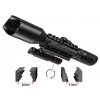 Taktický puškohled LS 3-10 x 42E podsvícený kříž s laserem montáž 20 mm