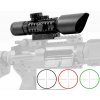 Taktický puškohled LS 3-10 x 42E podsvícený kříž s laserem montáž 20 mm