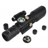 Taktický puškohled LS 3-10 x 42E podsvícený kříž s laserem montáž 20 mm
