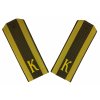 Hodnostní sovětské nárameníky kadet (K - Kursant) výložky SSSR Rusko originál