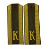 Hodnostní sovětské nárameníky kadet (K - Kursant) výložky SSSR Rusko originál