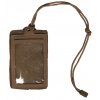 Pouzdro na doklady se suchým zipem a šňůrkou na krk hnědé ID CARD CASE Mil-Tec® 15847119
