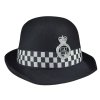 Klobouk dámský s odznakem a stuhou policejní buřinka Bobby Velká Británie