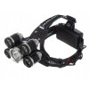 Svítilna čelovka 5x Led Cree T6 Zoom s nabíječkou