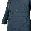 Trenčkot dvouřadý nepromokavý plášť s vložkou modrý Coat All Weather USAF originál