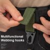 Taktická klíčenka 2" s karabinou Velcro háček zelená
