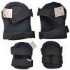 Chrániče kolen a loktů černé set Polsko