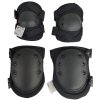 Chrániče kolen a loktů černé set Polsko